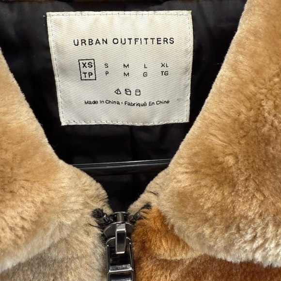 Urban Outfitters Patchwork Multi-Color Fur Jacket - Picture 7 of 9